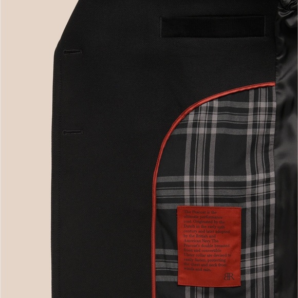 Banana Republic Italian Melton Peacoat with Shearling Collar - Picture 5 of 10